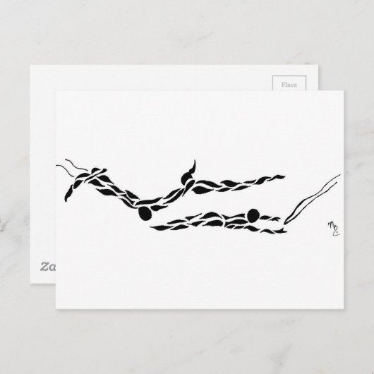 Flying Trapeze Flying Leap Postkarte (Vorne/Hinten)