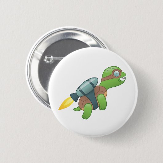 Flying Turtle mit Jetpack Button (Vorne & Hinten)
