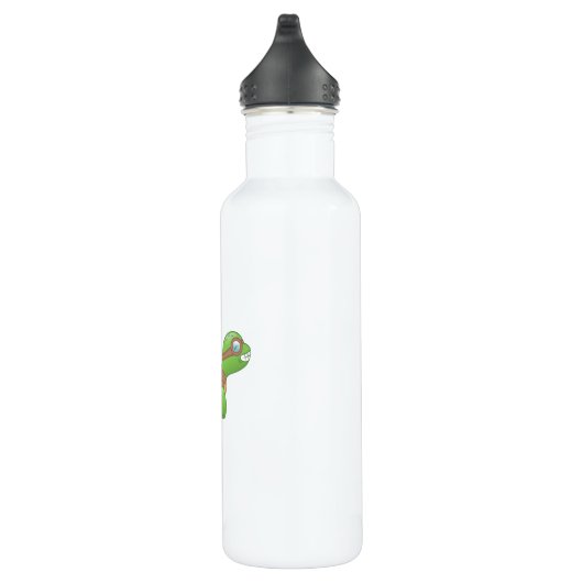 Flying Turtle mit Jetpack Edelstahlflasche (Rechts)