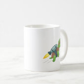 Flying Turtle mit Jetpack Kaffeetasse (VorderseiteRechts)