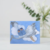 Flying Twin Boy Babies:Susan Payne-Trutna Postcard Postkarte (Stehend Vorderseite)