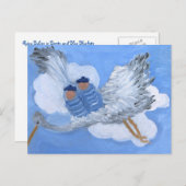 Flying Twin Boy Babies:Susan Payne-Trutna Postcard Postkarte (Vorne/Hinten)