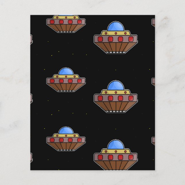 Flying ufo in schwarz (Vorderseite)