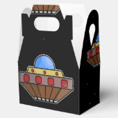 Flying ufo in schwarz geschenkschachtel (Geöffnet)