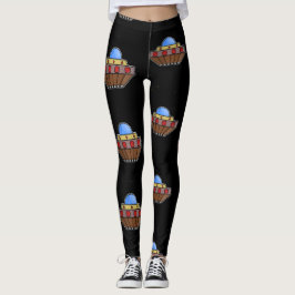 Flying ufo in schwarz leggings