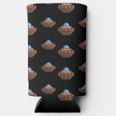 Flying ufo in schwarz selters dosenkühler (Vorderseite)