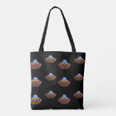 Flying ufo in schwarz tasche (Rückseite)