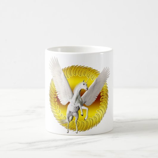 Flying Unicorn Kaffeetasse (Mittel)