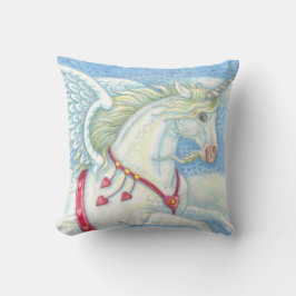 Flying Unicorn Pegasus HORSE DURCH PILLOW Kissen