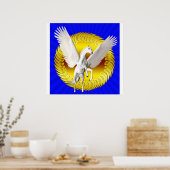 fLYING UNICORN Poster (Küche)