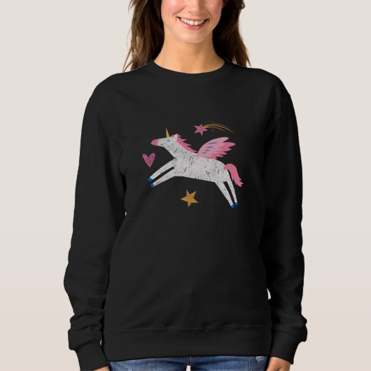 Flying Unicorn Sweatshirt (Vorderseite)