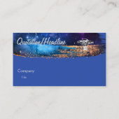 Flying-Untertasse in der Kunstgalaxie Visitenkarte (Rückseite)