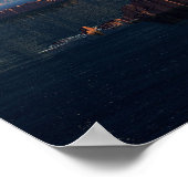 Flying-Untertasse Poster (Ecke)