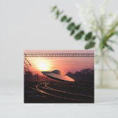 Flying-Untertasse Postkarte (Stehend Vorderseite)
