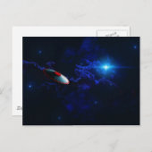 Flying-Untertasse Postkarte (Vorne/Hinten)