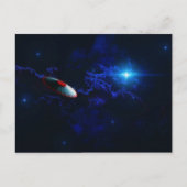 Flying-Untertasse Postkarte (Vorderseite)