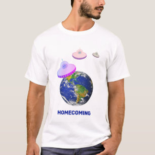 Flying-Untertassen auf der ganzen Welt T-Shirt