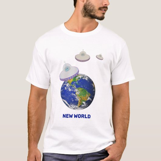 Flying-Untertassen auf der ganzen Welt T - Shirt (Vorderseite)