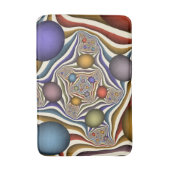 Flying Up, farbenfrohe, moderne, Abstrakte Fraktal Badematte (Vorderseite Vertikal)