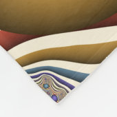 Flying Up, farbenfrohe, moderne, Abstrakte Fraktal Fleecedecke (Ecke)