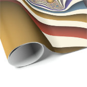 Flying Up, farbenfrohe, moderne, Abstrakte Fraktal Geschenkpapier (Rolleneckpunkt)