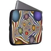 Flying Up, farbenfrohe, moderne, Abstrakte Fraktal Laptopschutzhülle (Vorne Rechts)