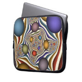 Flying Up, farbenfrohe, moderne, Abstrakte Fraktal Laptopschutzhülle (Vorderseite Links)