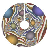 Flying Up, farbenfrohe, moderne, Abstrakte Fraktal Polyester Weihnachtsbaumdecke (Vorderseite)