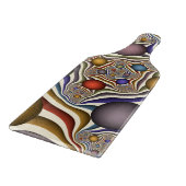 Flying Up, farbenfrohe, moderne, Abstrakte Fraktal Schneidebrett (Ecke)