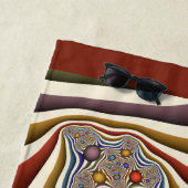 Flying Up, farbenfrohe, moderne, Abstrakte Fraktal Strandtuch (Beispiel)