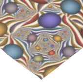 Flying Up, farbenfrohe, moderne, Abstrakte Fraktal Tischdecke (Schrägansicht)