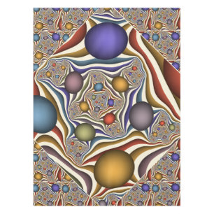 Flying Up, farbenfrohe, moderne, Abstrakte Fraktal Tischdecke