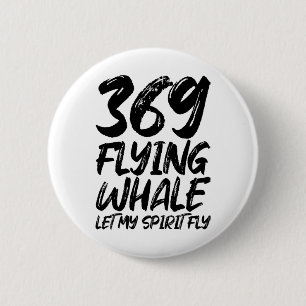 Flying Whale 369, Lass meine Spirituosenfliege Button