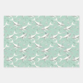Flying Whale Birthday Party Geschenkpapier Set (Vorderseite 3)