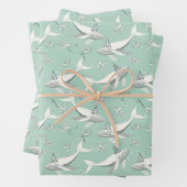 Flying Whale Birthday Party Geschenkpapier Set (Beispiel)