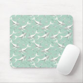 Flying Whale Birthday Party Mousepad (Mit Mouse)