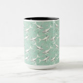 Flying Whale Birthday Party Tasse (Zentrum)