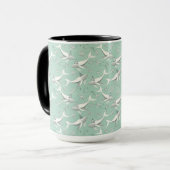 Flying Whale Birthday Party Tasse (Vorderseite Links)