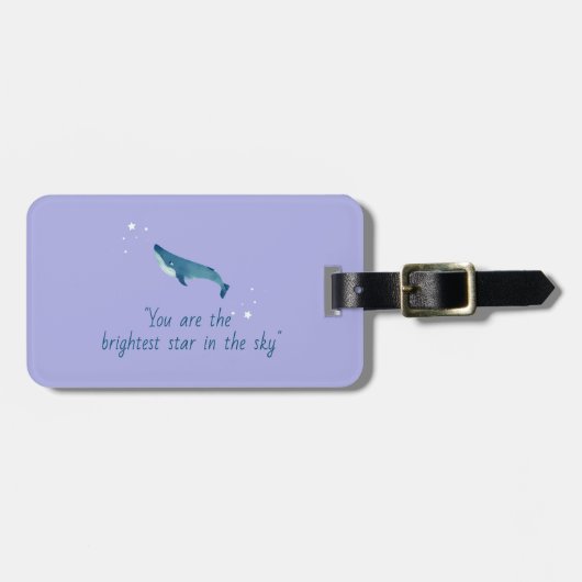 Flying Whale Gepäckanhänger (Vorderseite horizontal)