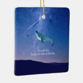 Flying Whale Keramikornament (Rechts)