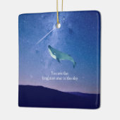 Flying Whale Keramikornament (Links)