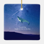 Flying Whale Keramikornament (Rückseite)