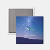 Flying Whale Magnet (Vorderseite/Rückseite)