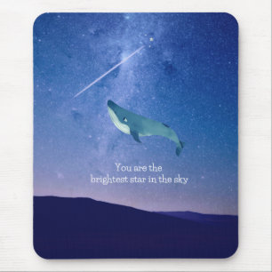 Flying Whale Mousepad