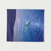 Flying Whale Wandteppich (Vorderseite (Horizontal))