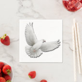 Flying White Peace Dove Napkins Serviette (Beispiel)