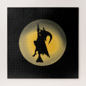 Flying Wicked Hexe-Silhouette Puzzle (Horizontal)