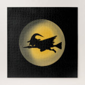 Flying Wicked Hexe-Silhouette Puzzle (Vertikal)