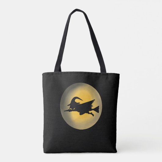 Flying Wicked Hexe-Silhouette Tasche (Rückseite)