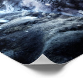 Flying Wild Bird Poster (Ecke)